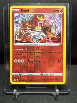 Entei 021/159 Reverse Holo Rare Pokemon 2023 Crown Zenith NM - Image 1