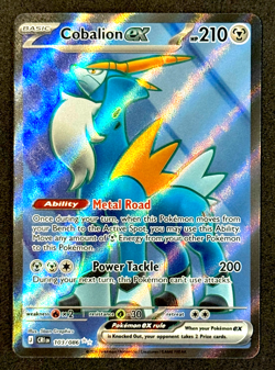 PSA 10 Candidate Cobalion ex 103/086 Double Rare Chaos Rising Pokemon Card - Image 1