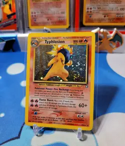 🌀2000 Pokemon Typhlosion Holo #17 Neo Genesis Unlimited Mp/Hp - Image 2