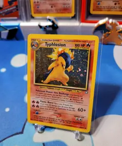 🌀2000 Pokemon Typhlosion Holo #17 Neo Genesis Unlimited Mp/Hp - Image 3