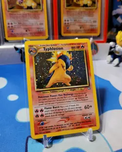 🌀2000 Pokemon Typhlosion Holo #17 Neo Genesis Unlimited Mp/Hp - Image 4