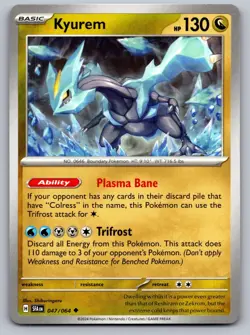 Kyurem 047/064 Uncommon Shrouded Fable Pokemon Near Mint - Image 1