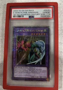 Elemental Hero Flame Wingman RA03-EN152 1st Edition-QCR Yugioh PSA 10 - Image 1