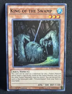 Yugioh! King of the Swamp FUEN-EN040 Fusion Enforcers 1st Edition LP-MP - Image 1