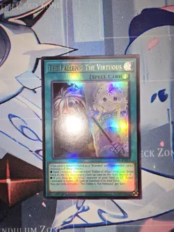 YU-GI-OH! TCG THE FALLEN & VIRTUOUS CH01-EN019 1ST ED NM ULTRA - Image 1