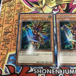 Yugioh - Amazoness Swords Woman SGX3-END02 1st Edition SECRET NM X2 - Image 2
