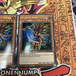 Yugioh - Amazoness Swords Woman SGX3-END02 1st Edition SECRET NM X2 - Image 3