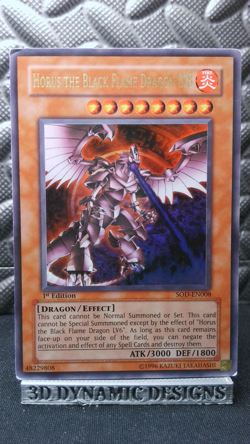 | Yugioh Horus the Black Flame Dragon LV8 SOD-EN008 1st Ultra Soul Of HP 🔥 | - Image 1