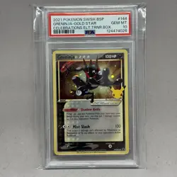 Pokemon - Celebrations - PSA 10 GEM MINT - Greninja Gold Star SWSH144 Promo - Image 1