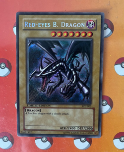 Red-Eyes B. Dragon Holographic Secret Rare YuGiOh BPT-005 2002 Collectors Tin - Image 2