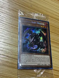 YUGIOH RED-EYES BABY DRAGON LDS1 SECRET LIMITED EDITION SEALED - Image 2