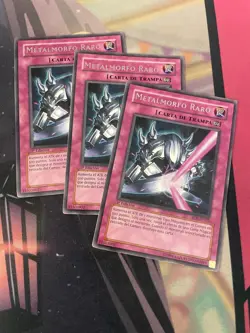 YUGIOH - RARE METALMORPH X3 - RARE - RDS - 1ST ED - SPANISH - NM - Image 1
