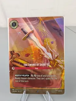 Disney Lorcana TCG The Sword of Shan-Yu 219/204 EN Foil 1st Ruby Uncommon - Image 1