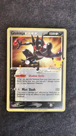 Greninja Gold Star SWSH144 Celebrations Holo Black Star Promo Pokemon TCG NM - Image 1