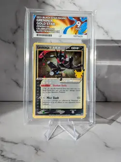 Pokemon Greninja TCG Gold Star SWSH144 Celebrations Card Ace 9 Mint Condition - Image 1