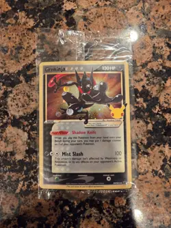 Greninja Gold Star Sealed Promo SWSH144 Celebrations ETB Pokemon TCG - Image 1