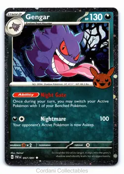 Gengar 057/091 - Trick or Trade 2024 - Cosmos Holo Pokemon Card - Near Mint - Image 1