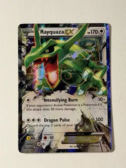 The Pokemon Company Rayquaza EX 75/108 Roaring Skies Holo UR MP Condition - Image 1