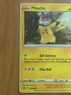 Pokemon TCG - Pikachu SWSH234 -Holo- Black Star Promo MP - Image 3