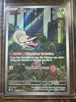 Shelmet 093/086 Illustration Rare White Flare Pokemon NM/M - Image 1