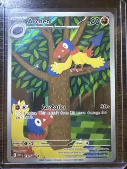 Archen 131/086 Illustration Rare, White Flare, Full Art Holo, Pokemon TCG, NM - Image 1
