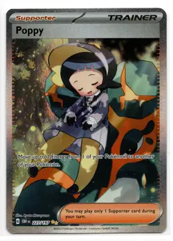Pokemon SV03 Obsidian Flames Poppy 227/197 NM - Image 1