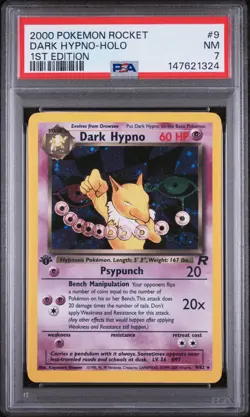 Dark Hypno - Pokemon Team Rocket #9 PSA 7.0 - Image 1
