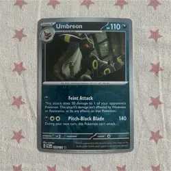 Umbreon 059/131 Prismatic Evolutions Reverse Holo Rare Pokemon TCG Card - Image 1
