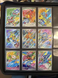 Pokemon First Partner Illustration Collection Series 1 Complete Set of 9 Cards - Image 1