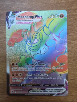 Pokemon TCG Machamp VMAX Astral Radiance Rainbow Secret Rare Card 194/189 - Image 1