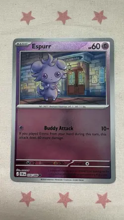 Espurr 036/086 Chaos Rising Reverse Holo Pokemon TCG Card - Image 1