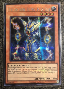Yugioh Thunder King Rai-Oh ES01-AE002, Asian English, Secret Rare, NM - Image 1