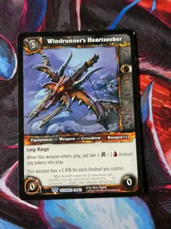 World of Warcraft TCG Windrunner's Heartseeker From SYLVANAS DECK - Image 1