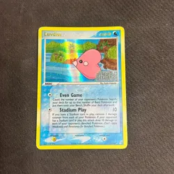 Pokemon TCG Cards Luvdisc 7/100 Crystal Guardians Reverse Holo Rare Stamped MP - Image 1