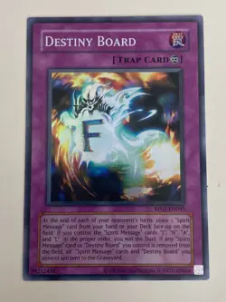 Yugioh Destiny Board - Super Rare NM - Free Holographic Card - Image 1