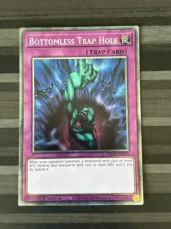 Yugioh | Bottomless Trap Hole | MP25 | Starlight Rare | 1st Edition | NM - Image 1