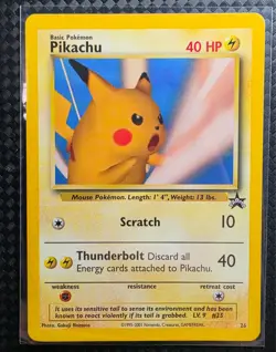 Pikachu Pokemon Snap NM/M Black Star Promo Card WOTC #26 - Image 1