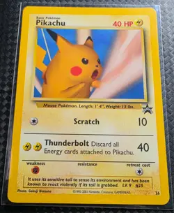 Pikachu Pokemon Snap NM/M Black Star Promo Card WOTC #26 - Image 2