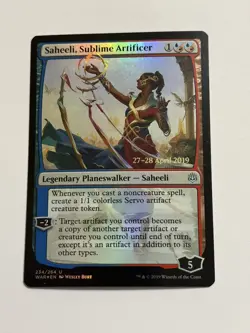 Saheeli, Sublime Artificer Foil Prerelease Promo English LP war of the spark mtg - Image 1