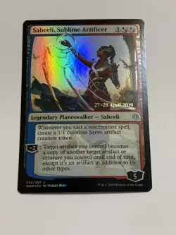 Saheeli, Sublime Artificer Foil Prerelease Promo English LP war of the spark mtg - Image 2