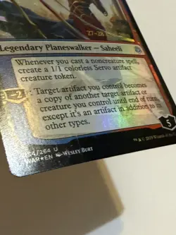 Saheeli, Sublime Artificer Foil Prerelease Promo English LP war of the spark mtg - Image 3
