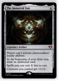 The Immortal Sun 393 Mythic Commander Masters Magic: The Gathering Near Mint - Image 1