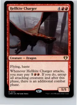 Magic the Gathering Hellkite Charger Commander Masters MTG Free Shipping! - Image 1