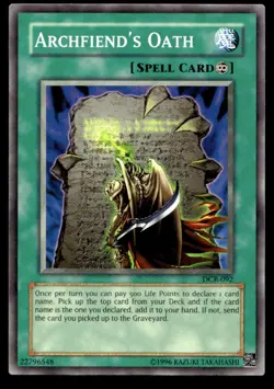 Archfiend's Oath Dark Crisis DCR-092 MP YuGiOh TCG | Buy 10 Get 10 Free - Image 1