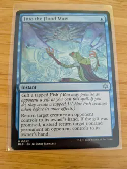 MTG Into the Flood Maw 0052 Bloomburrow M/NM Free UK P&P - Image 1