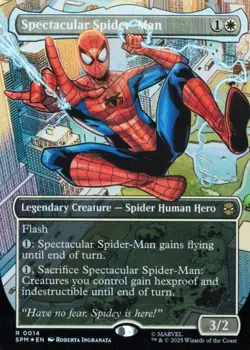 Spectacular Spider 0014 Borderless FOIL Spider Man MTG Magic The Gathering Card - Image 1