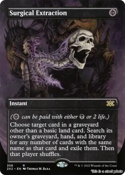 MTG Surgical Extraction (Borderless) Card #356 Double Masters 2022 NM Magic - Image 1