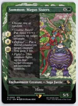 Summon: Magus Sisters (Borderless) R Commander: FINAL FANTASY 200 NM - Image 1