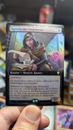 1x Opposition Agent FOIL Extended Art GERMAN NM - MTG CMR Magic The Gathering x1 - Image 1