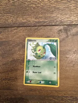 2005 Chikorita 51/115 Common Reverse Holo LP Unseen Forces Pokemon - Image 1